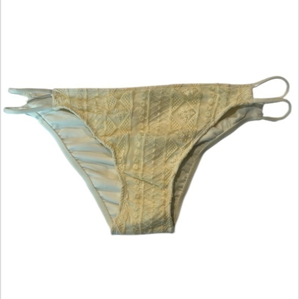 Xhilaration cream textured bikini swim bottoms size XL NWOT